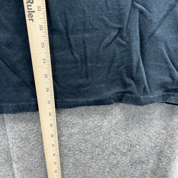 Vintage Nike Shirt Mens Small Black Crewneck Embroidered Logo Swoosh Center Y2K - Picture 4 of 11